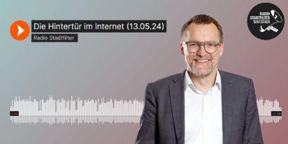 Matthias Stürmer im Beitrag von Radio Stadtfilter